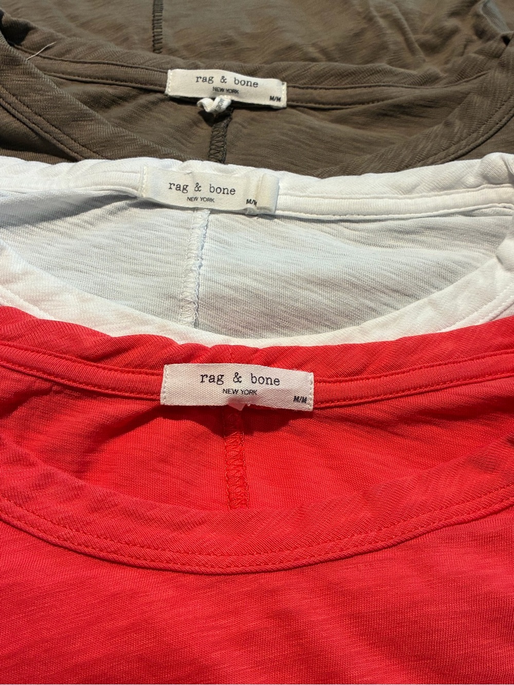 rag & bone slub tee bundle. GUC